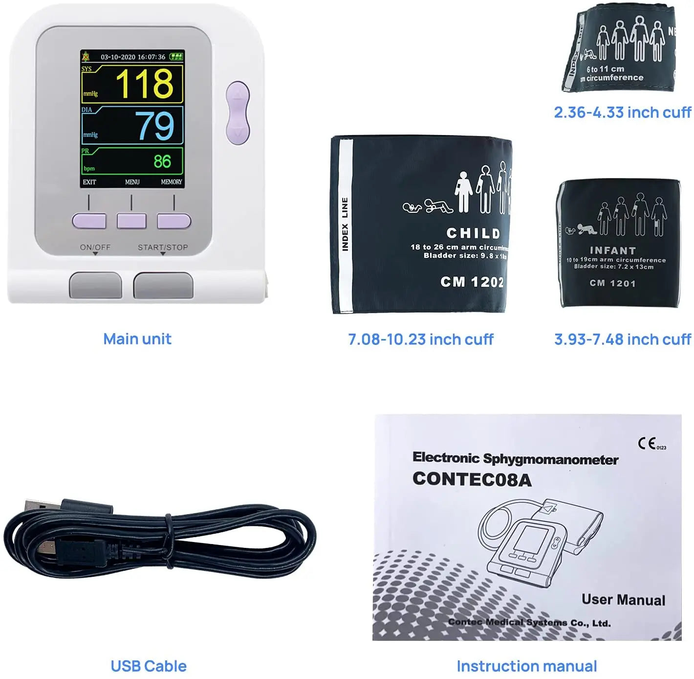 Digital Veterinary Blood Pressure Monitor NIBP Cuff