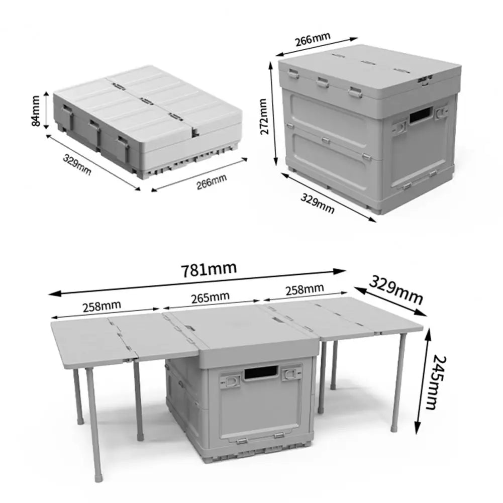 Multifunctional - Foldable Large Capacity Storage Container, 17 Gallon