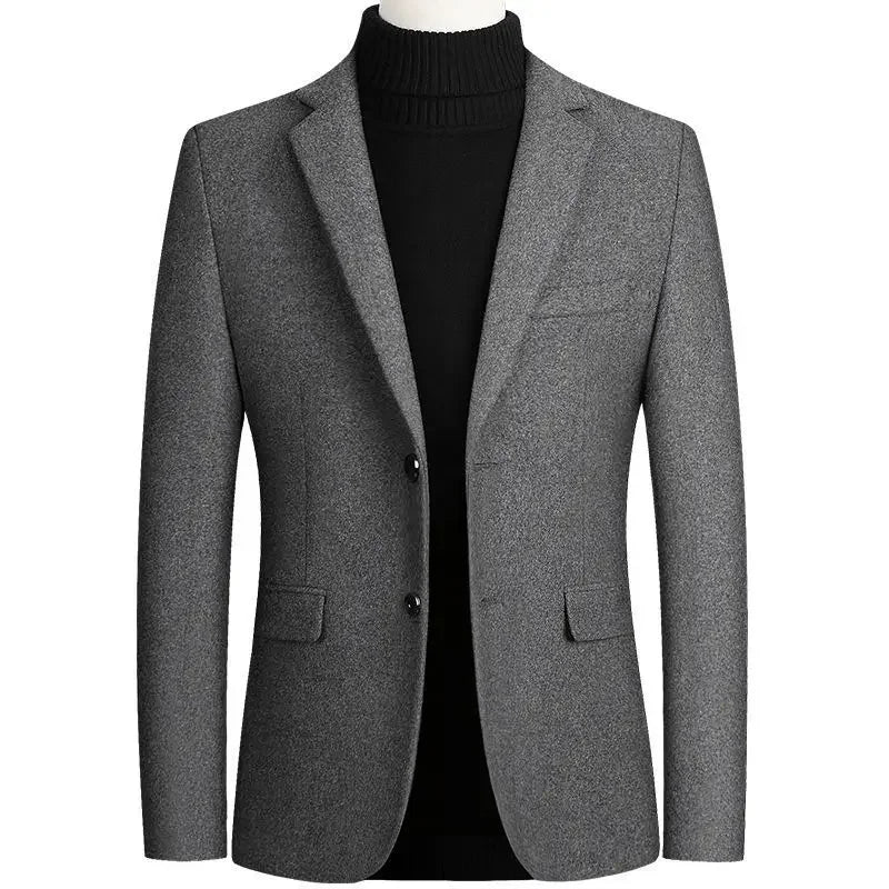 Business Casual Wool Blazer Men 2024 Autumn and Winter