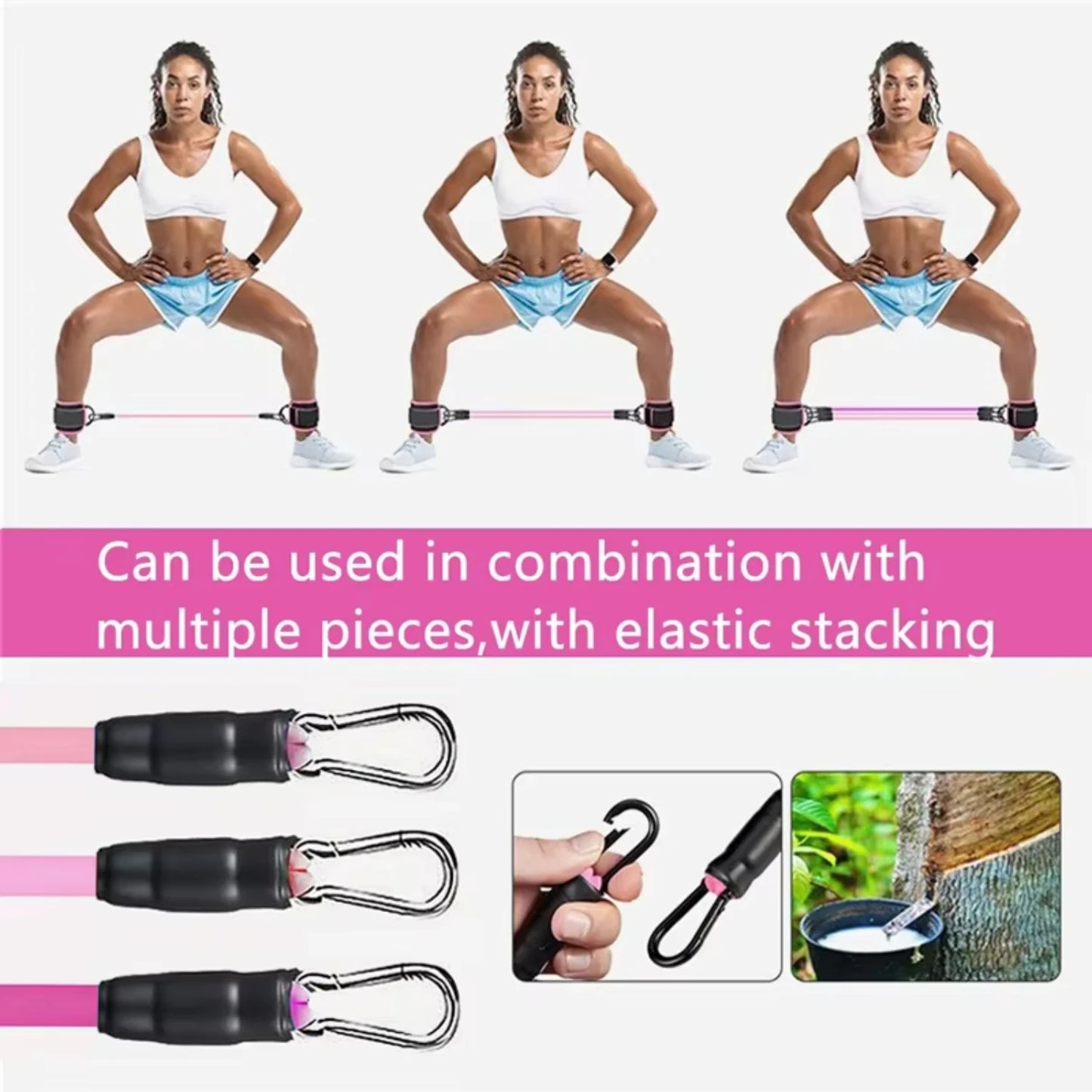 Resistance Band Set Ankle Straps