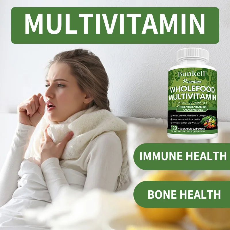 Multivitamin Supplement - with Minerals, Enzymes, Probiotics and Omegas