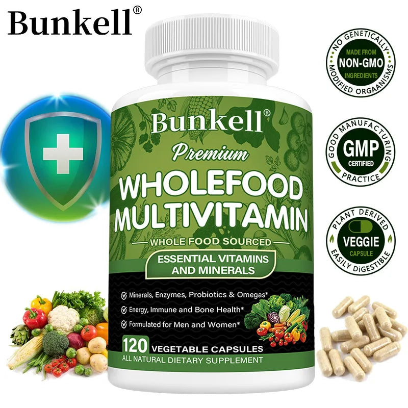 Multivitamin Supplement - with Minerals, Enzymes, Probiotics and Omegas