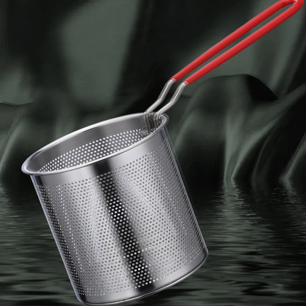 1200ML  Fryer Pot with Strainer Basket [S Steel 304 ][for French Fry Chicken ]