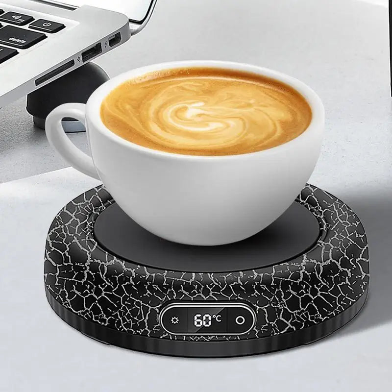 4 Gear Digital Display Heater Coaster/ Coffee Cup, Colorful Ambient Light