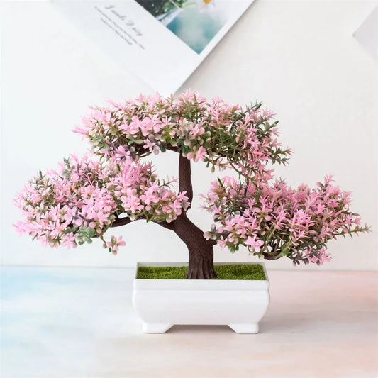 Bonsai Artificial Tree Potted Flower Decoration