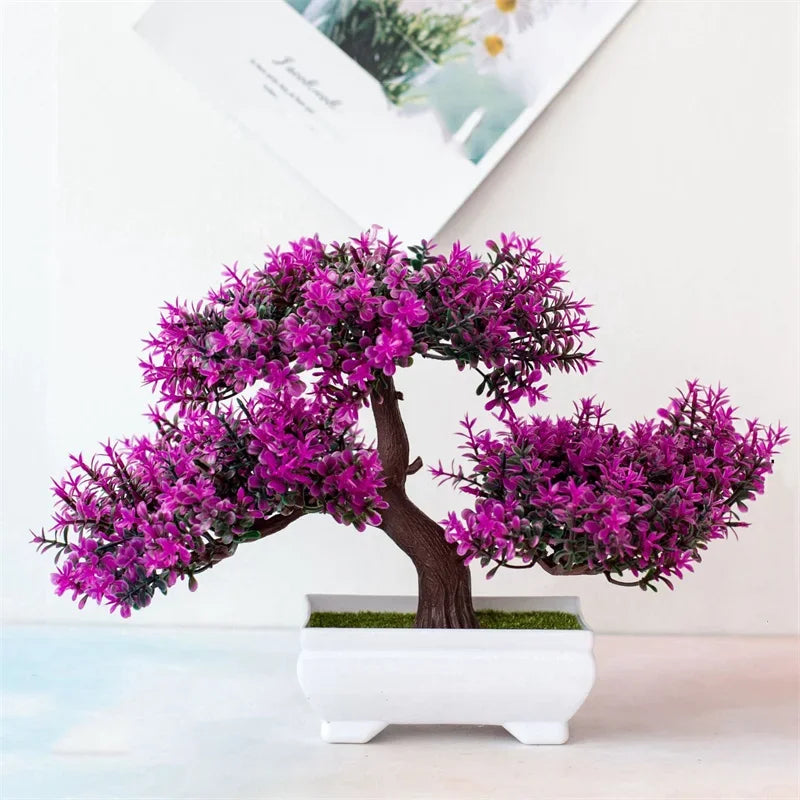 Bonsai Artificial Tree Potted Flower Decoration