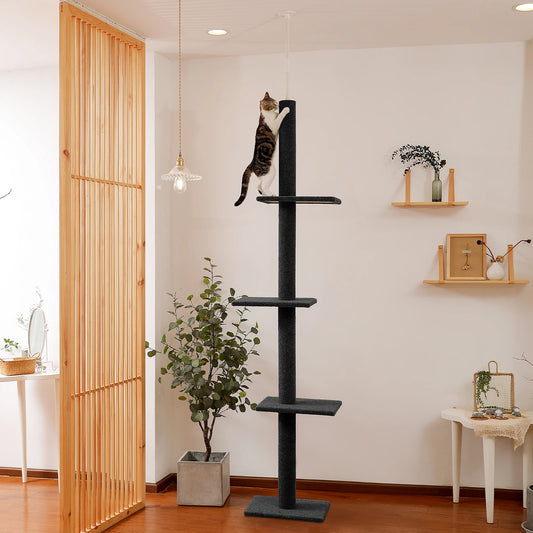 Cat Tree for Indoor, Adjustable Height