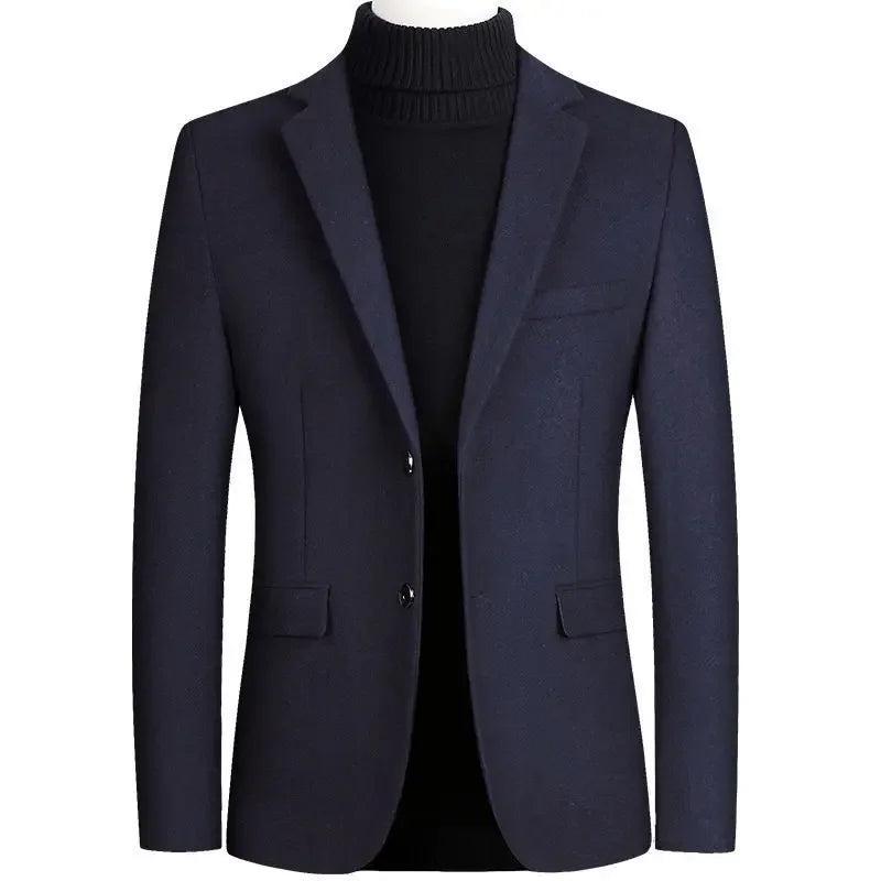 Business Casual Wool Blazer Men 2024 Autumn and Winter