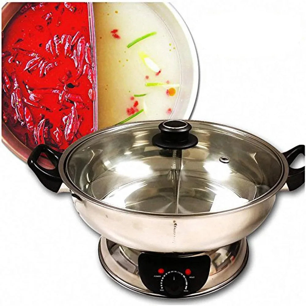 Shabu Shabu Electric Mongolian Hot Pot W/DIVIDER