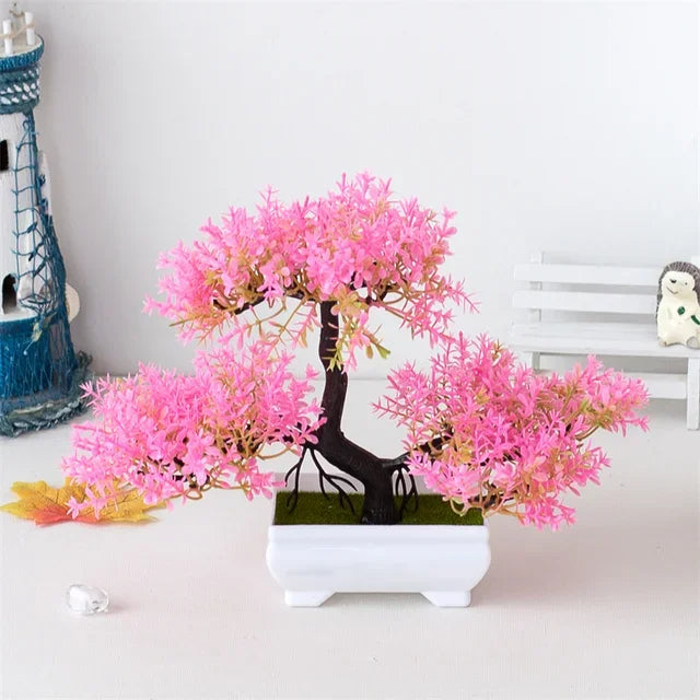 Bonsai Artificial Tree Potted Flower Decoration