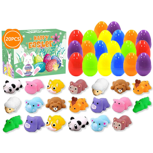Easter Eggs, Prefilled with Stress Relief Toys Easter Basket Stuffers